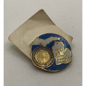 VTG IBEW Local 876 Grand Rapids Michigan Round Pin